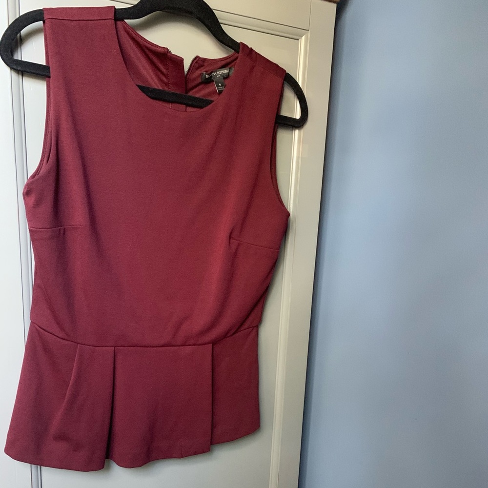 Banana Republic Factory Peplum Top - 6